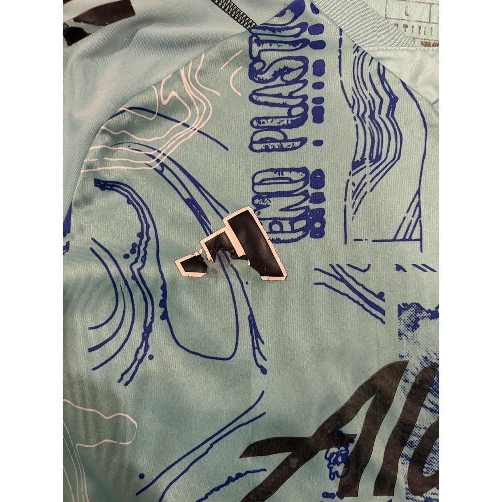 Adidas Aeroready Slim Fit Tiro Graphic Jersey Soccer PB Men's Size L Slim IB3181 - Picture 7 of 14